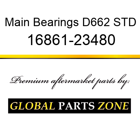 Main Bearings D662 STD 16861-23480
