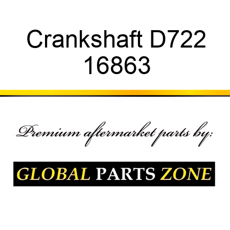 Crankshaft D722 16863
