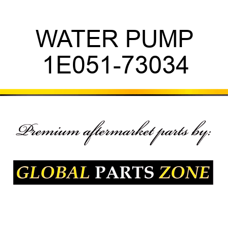WATER PUMP 1E051-73034