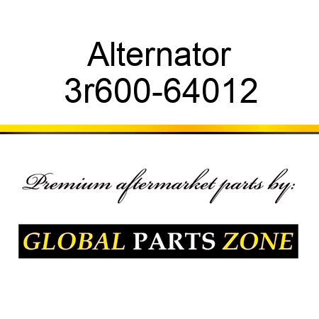 Alternator 3r600-64012