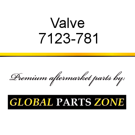 Valve 7123-781