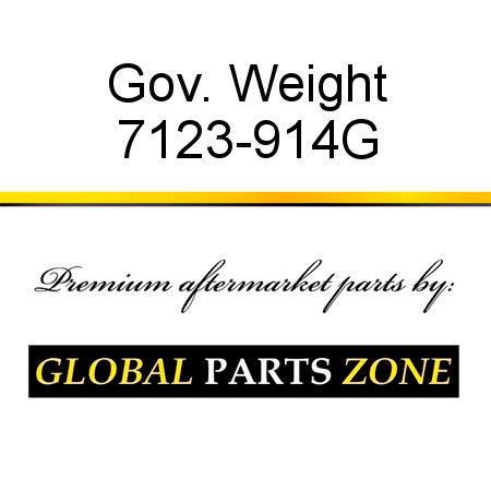 Gov. Weight 7123-914G