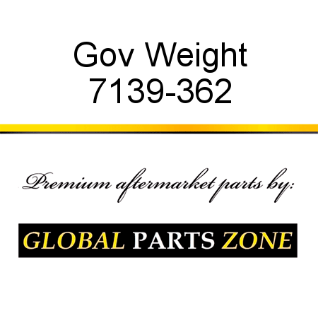 Gov Weight 7139-362