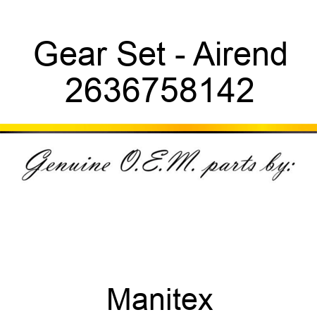 Gear Set - Airend 2636758142