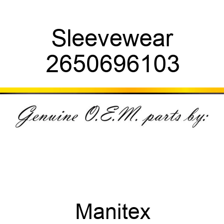 Sleeve,wear 2650696103