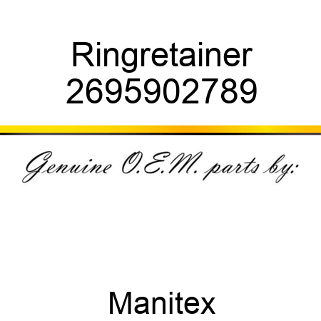 Ring,retainer 2695902789