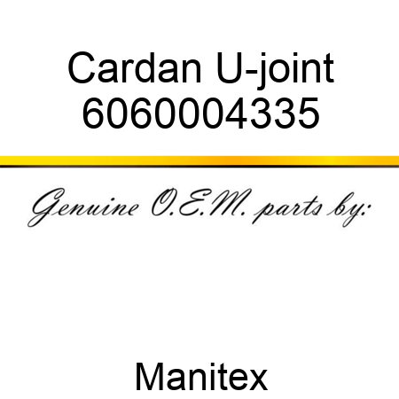 Cardan U-joint 6060004335