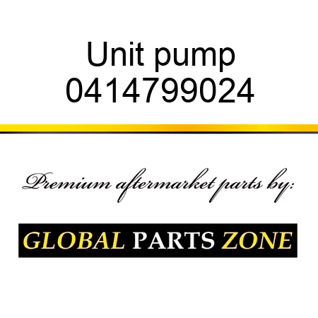 Unit pump 0414799024