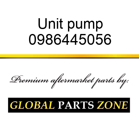 Unit pump 0986445056