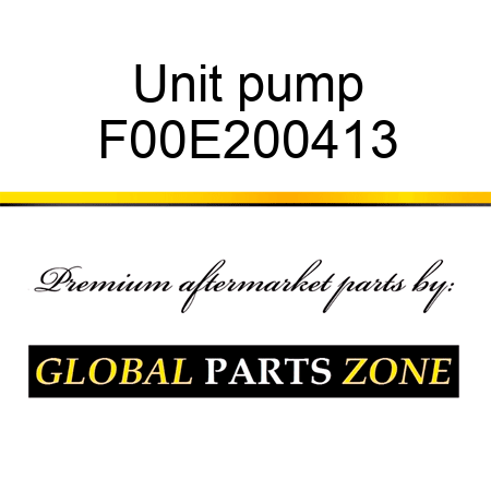 Unit pump F00E200413