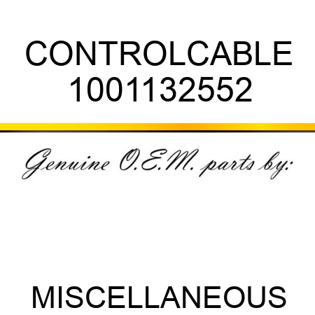 CONTROL,CABLE 1001132552