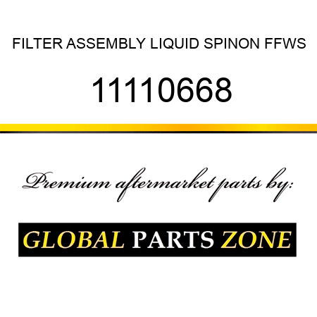 FILTER ASSEMBLY LIQUID SPINON FFWS 11110668