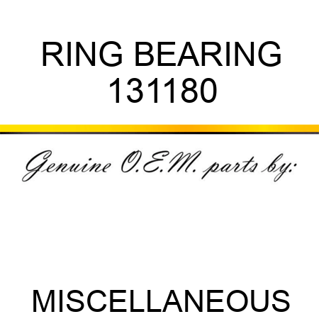 RING BEARING 131180
