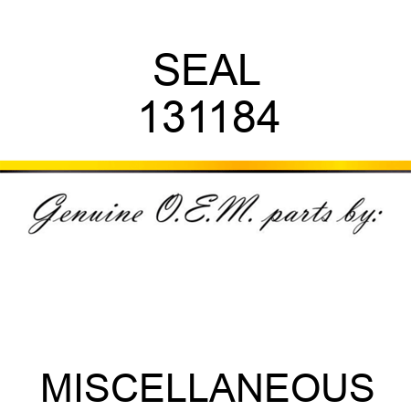SEAL 131184