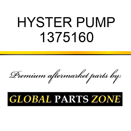 HYSTER PUMP 1375160
