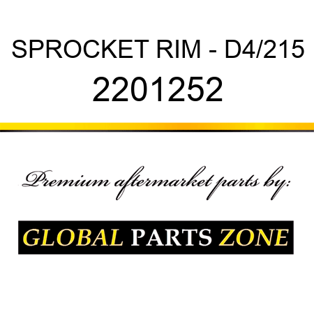 SPROCKET RIM - D4/215 2201252