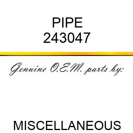 PIPE 243047