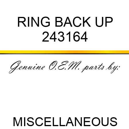 RING BACK UP 243164
