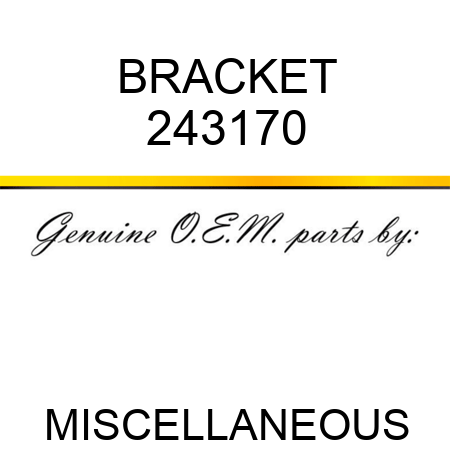 BRACKET 243170