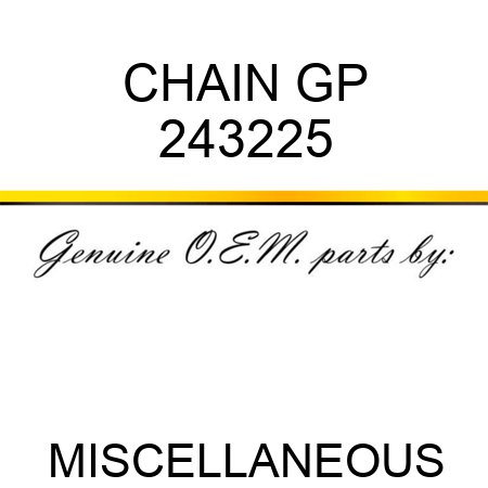 CHAIN GP 243225