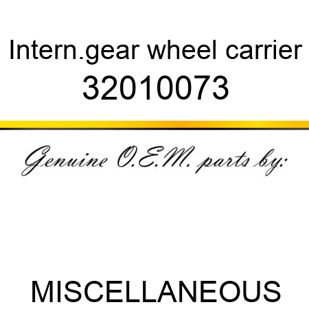 Intern.gear wheel carrier 32010073