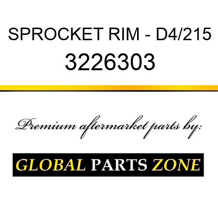 SPROCKET RIM - D4/215 3226303