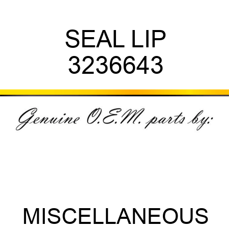 SEAL LIP 3236643