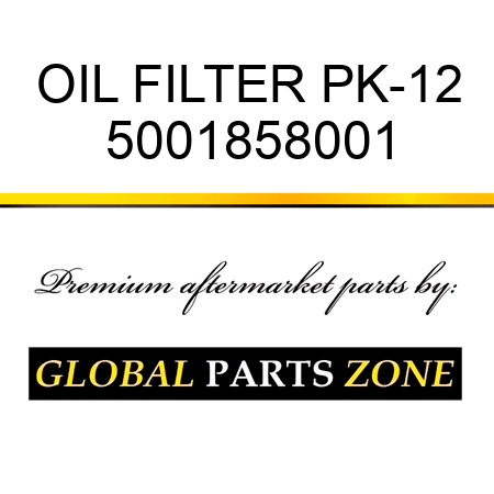 OIL FILTER PK-12 5001858001