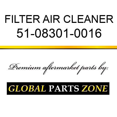 FILTER AIR CLEANER 51-08301-0016