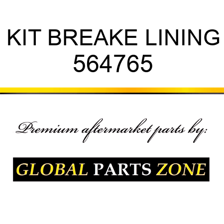 KIT BREAKE LINING 564765