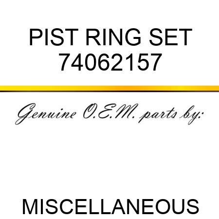 PIST RING SET 74062157