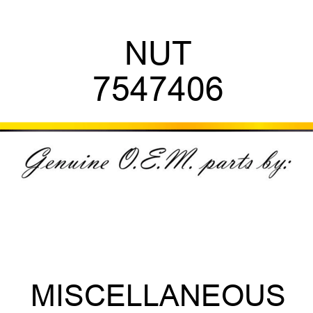 NUT 7547406