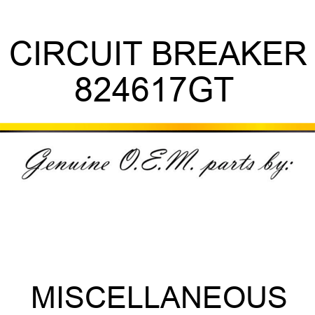 CIRCUIT BREAKER 824617GT 