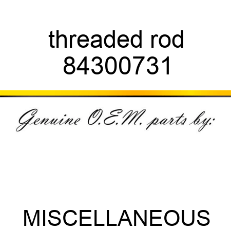 threaded rod 84300731