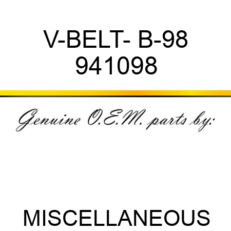 V-BELT- B-98 941098