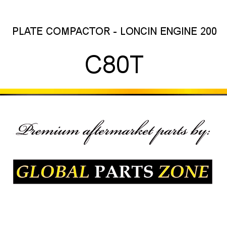 PLATE COMPACTOR - LONCIN ENGINE 200 C80T