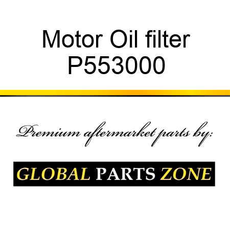 Motor Oil filter P553000