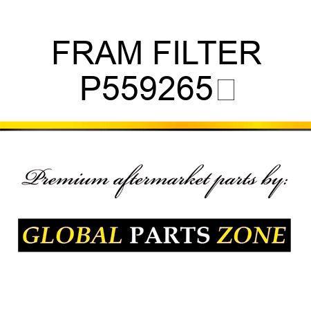 FRAM FILTER P559265	