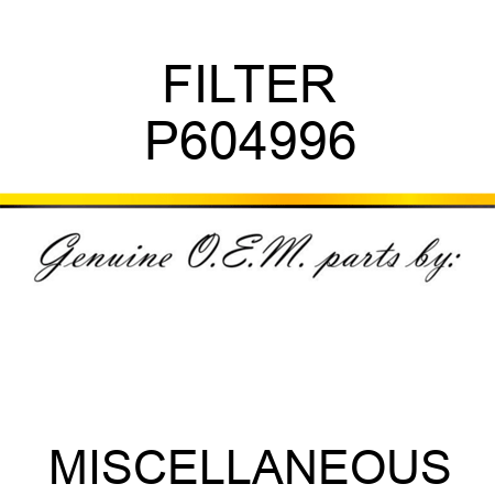 FILTER P604996