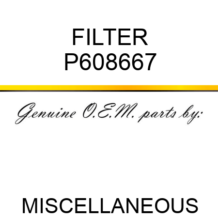 FILTER P608667