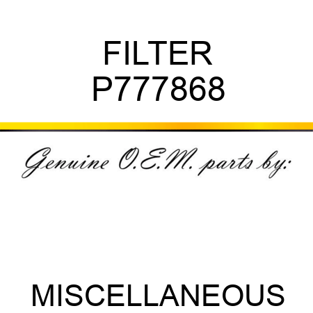 FILTER P777868