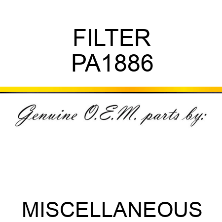 FILTER PA1886