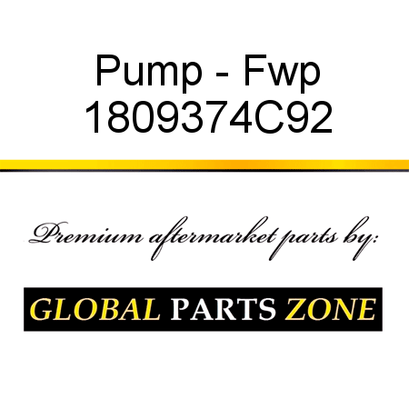 Pump - Fwp 1809374C92