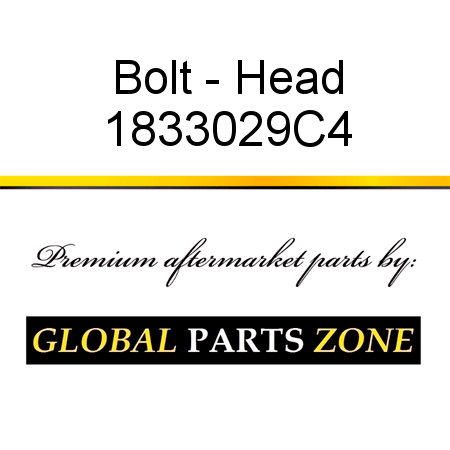 Bolt - Head 1833029C4