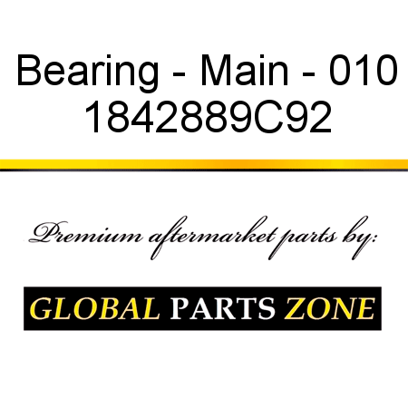 Bearing - Main - 010 1842889C92