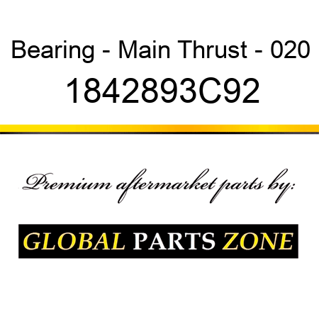 Bearing - Main Thrust - 020 1842893C92