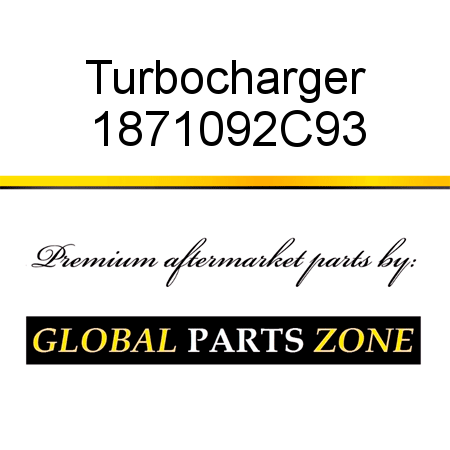 Turbocharger 1871092C93