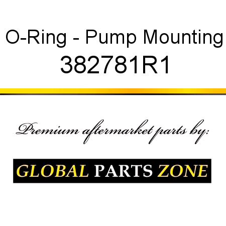 O-Ring - Pump Mounting 382781R1