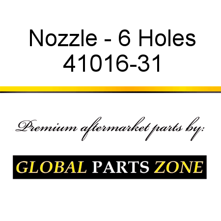 Nozzle - 6 Holes 41016-31