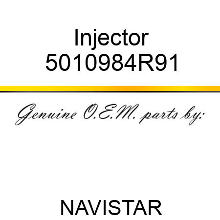 Injector 5010984R91